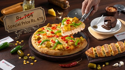 Cheese Crust Paneer Pepprika Combo